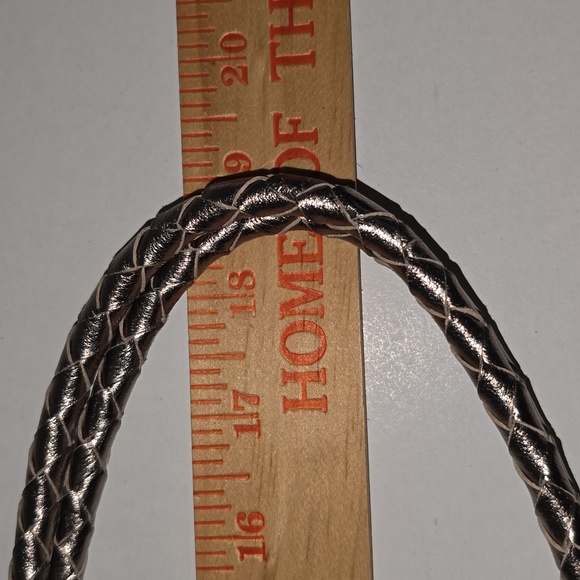 Elliot Lucca Metallic Leather Hobo Shoulder Purse - Picture 13 of 16